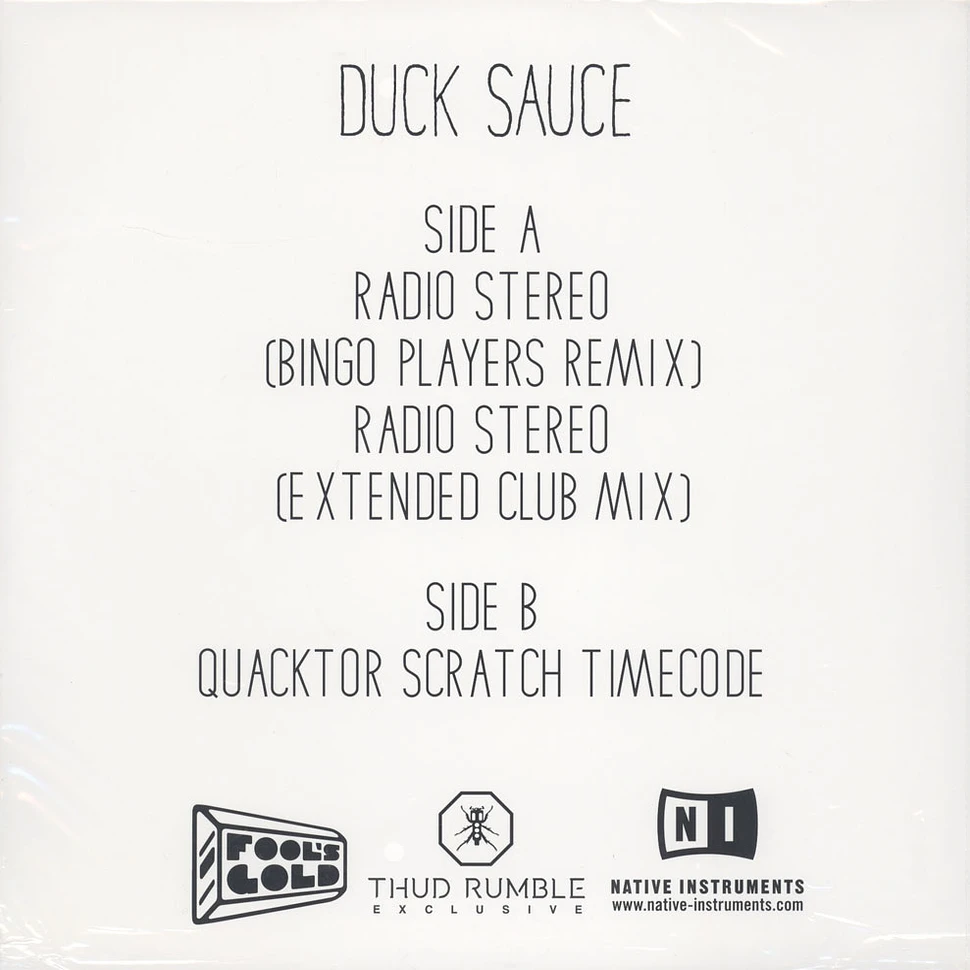 Duck Sauce (Armand Van Helden & A-Trak) - Radio Stereo Traktor Control Vinyl