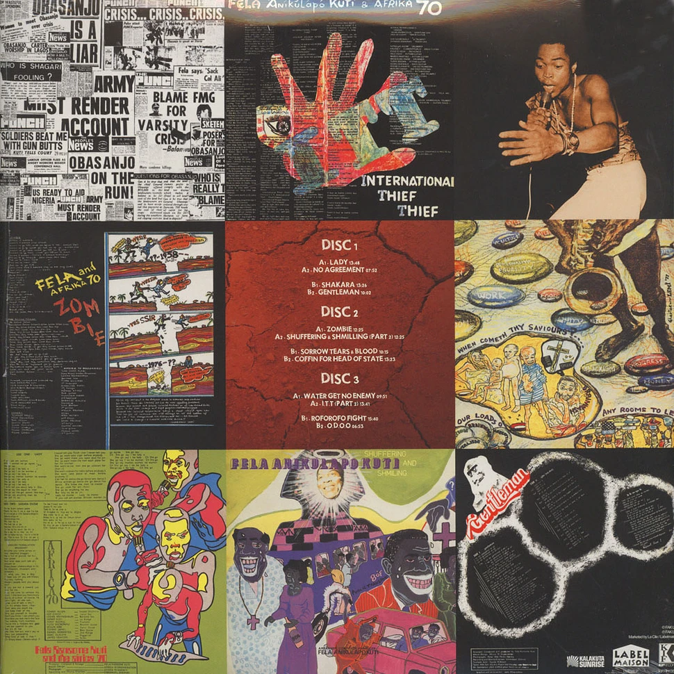 Fela Kuti - The Black President & King Of Afrobeat - Vinyl 3LP