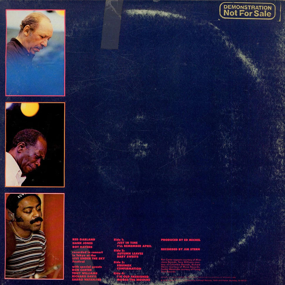 Galaxy All-Stars In Tokyo, Red Garland, Hank Jones, Roy Haynes - Live Under The Sky