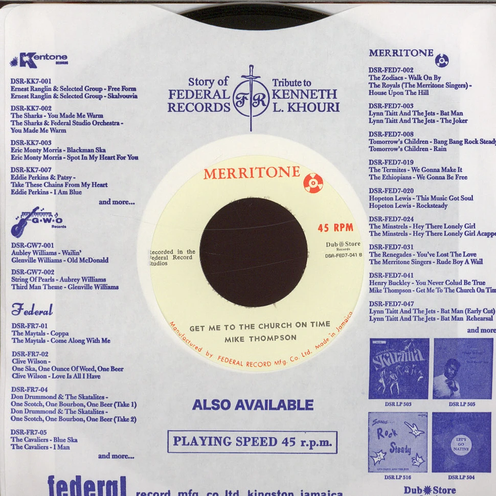 Henry IIIrd / Mike Thompson - You Never Could Be True / Get Me To The Church In Time