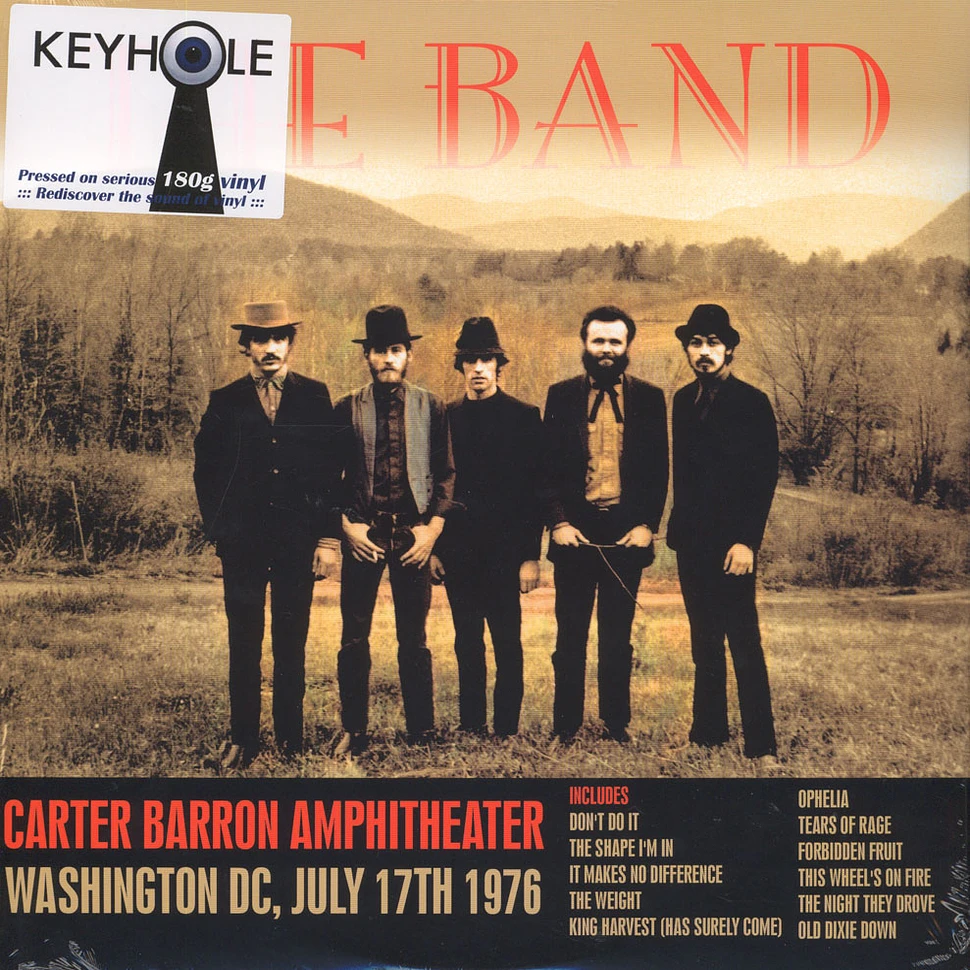 The Band - Carter Barron Amphitheater, Washington DC, July 17th 1976