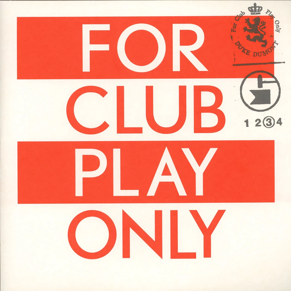 Duke Dumont - For Club Play Only Part 3