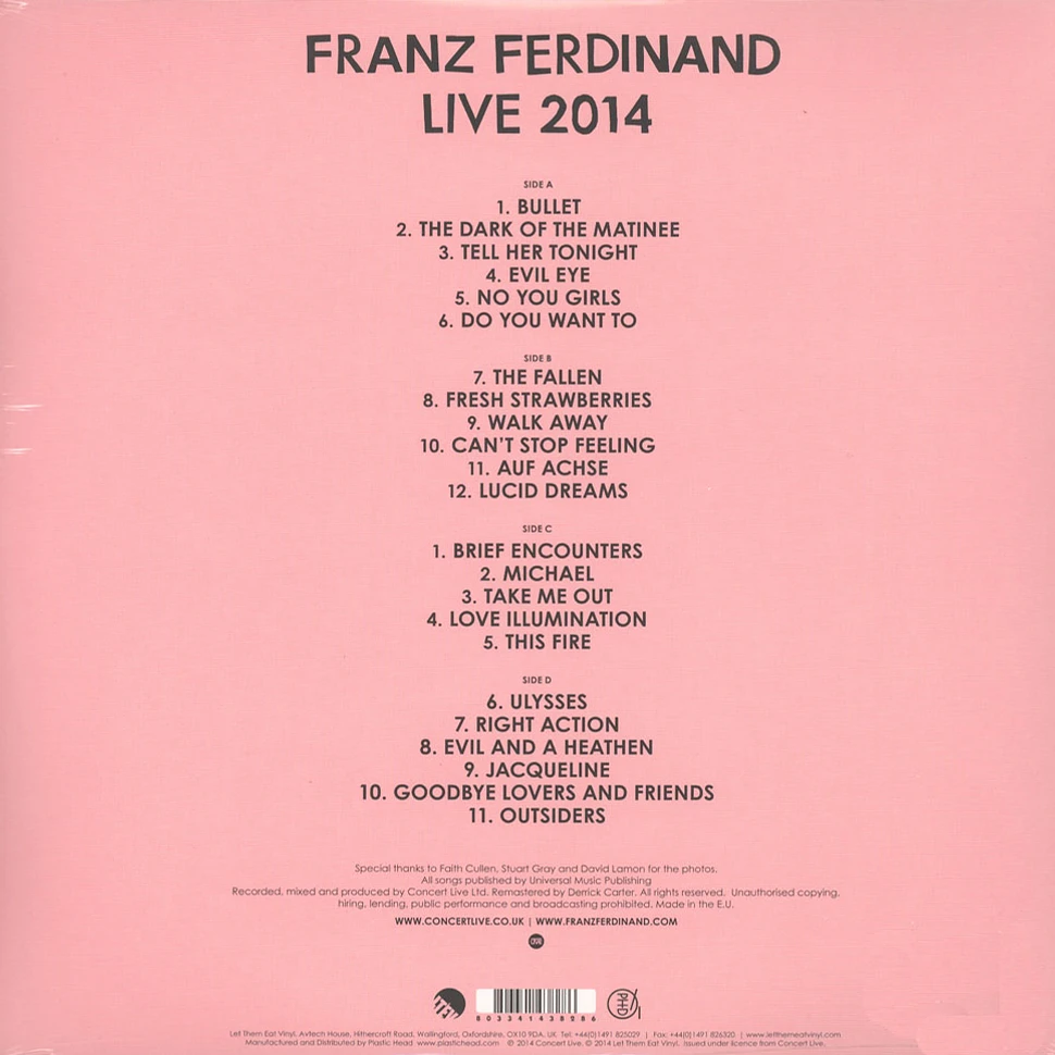 Franz Ferdinand - Live 2014