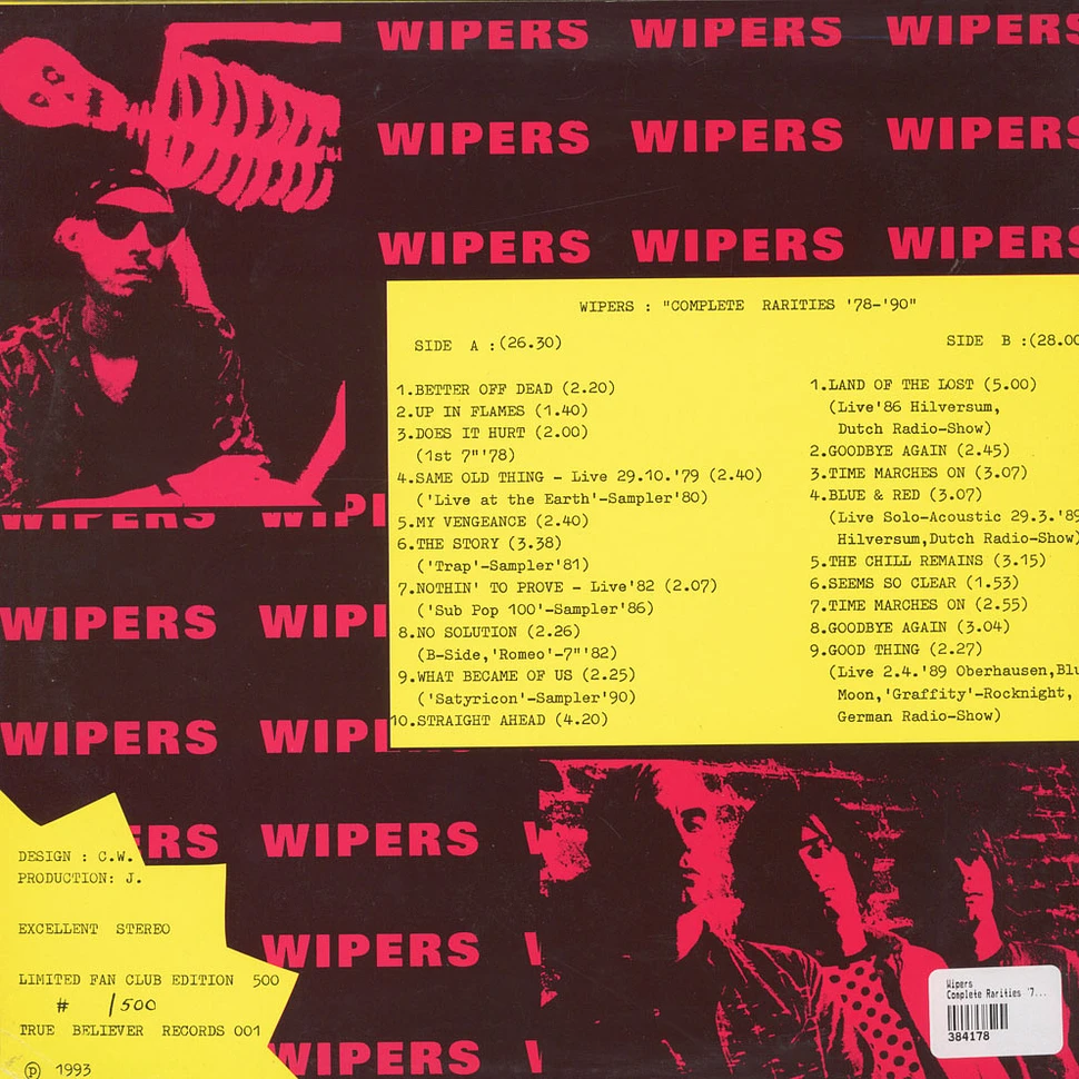 Wipers - Complete Rarities '78 - '90