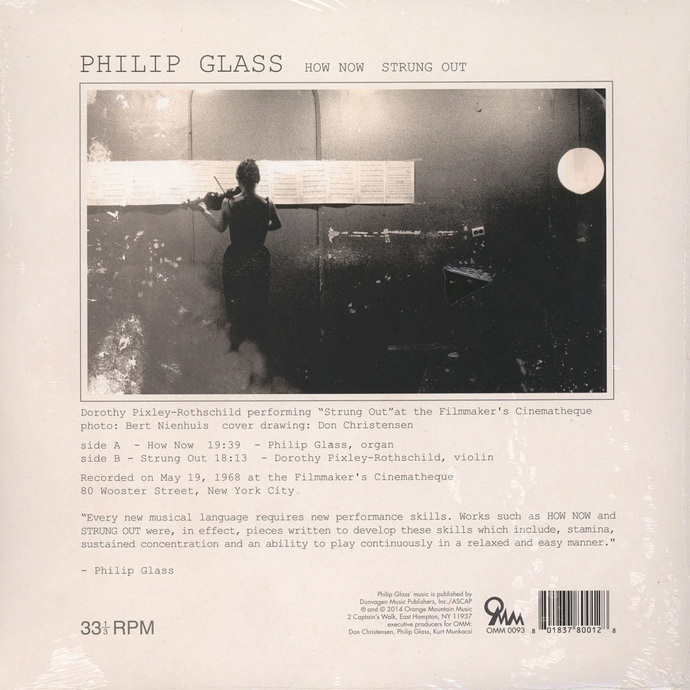 Philip Glass - How Now / Strung Out