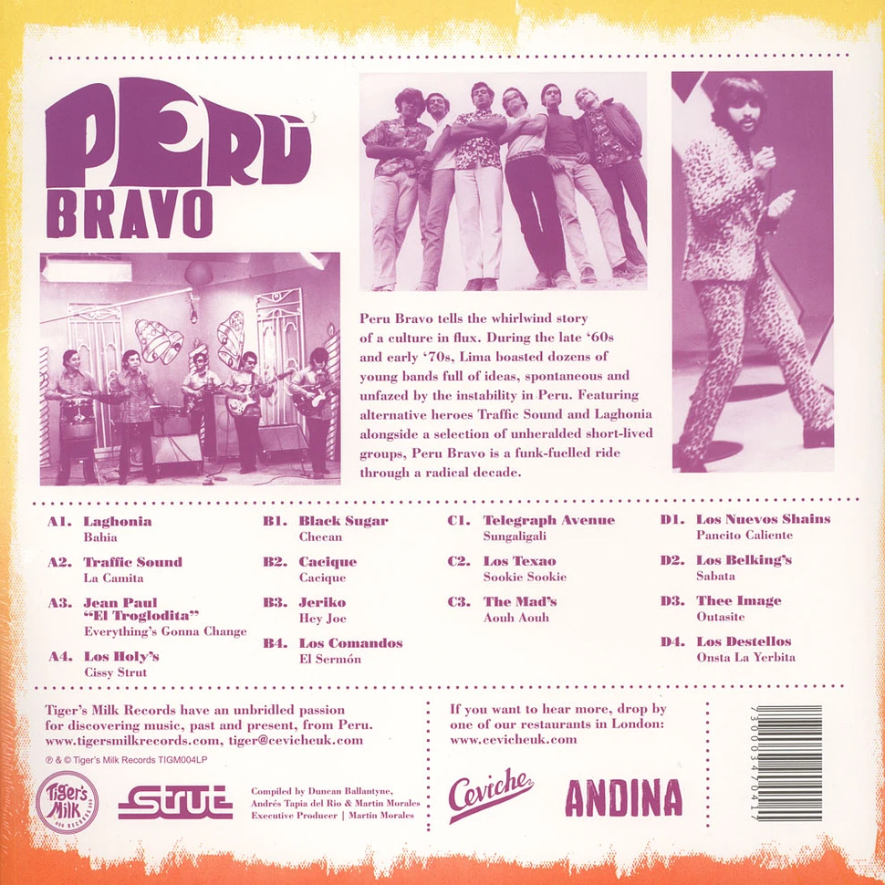 V.A. - Peru Bravo: Funk, Soul & Psych From Peru's Radical Decade