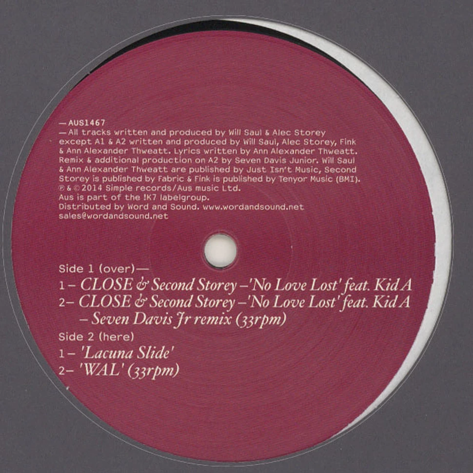 Close & Second Storey - No Love Lost Seven Davis Jr Remix