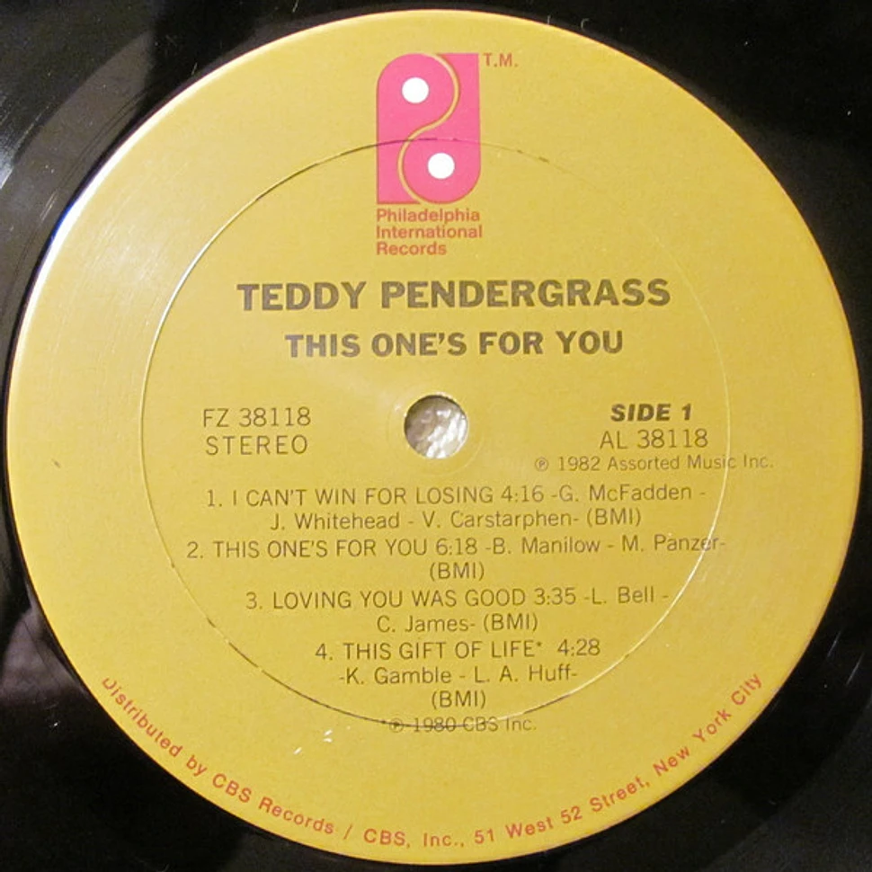 Teddy Pendergrass - This One's For You
