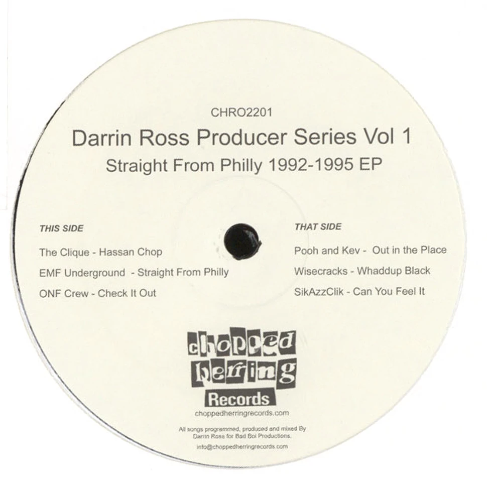 Darrin Ross (Lord Aagil) - Producer Series Volume 1 - Straight From Philly 1992-1995 EP
