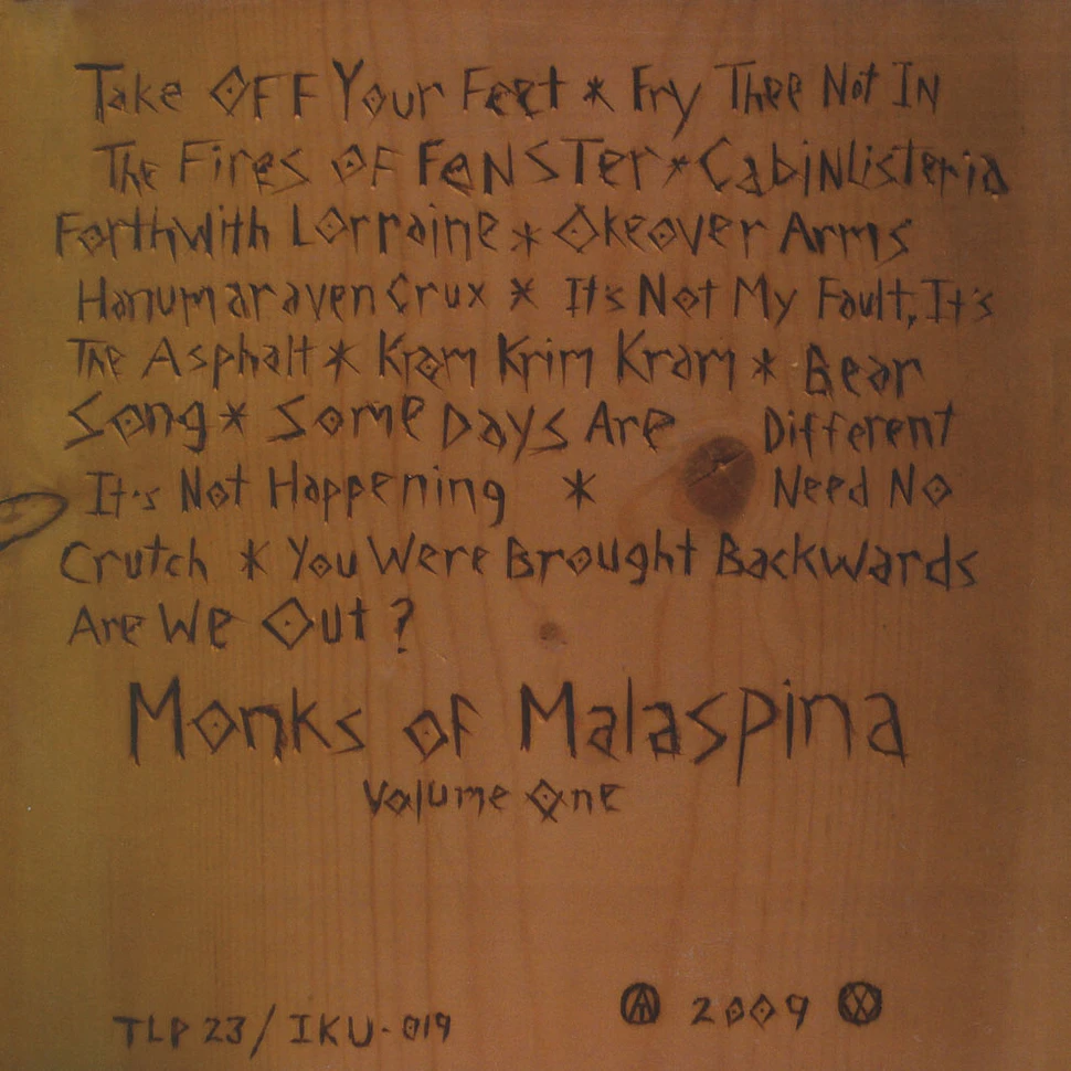 Monks Of Malspina - Volume 1