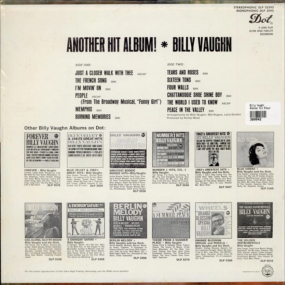 Billy Vaughn - Another Hit Album!