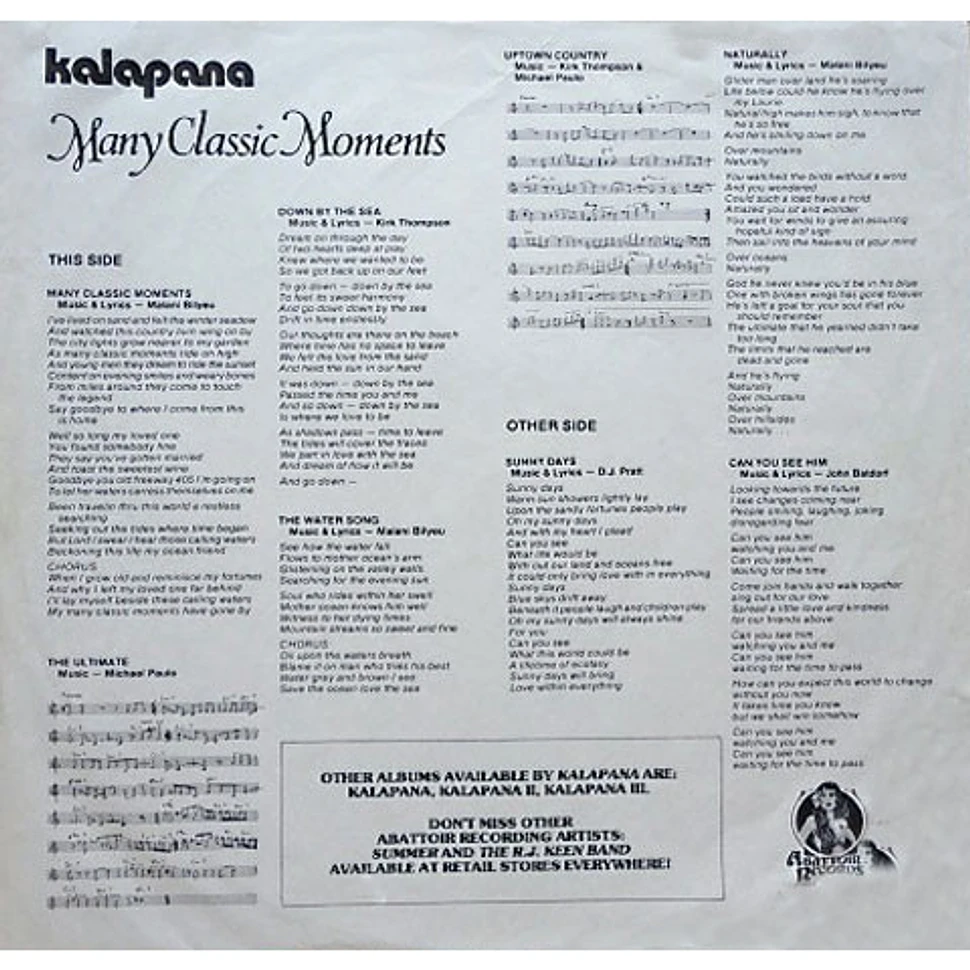 Kalapana - Many Classic Moments