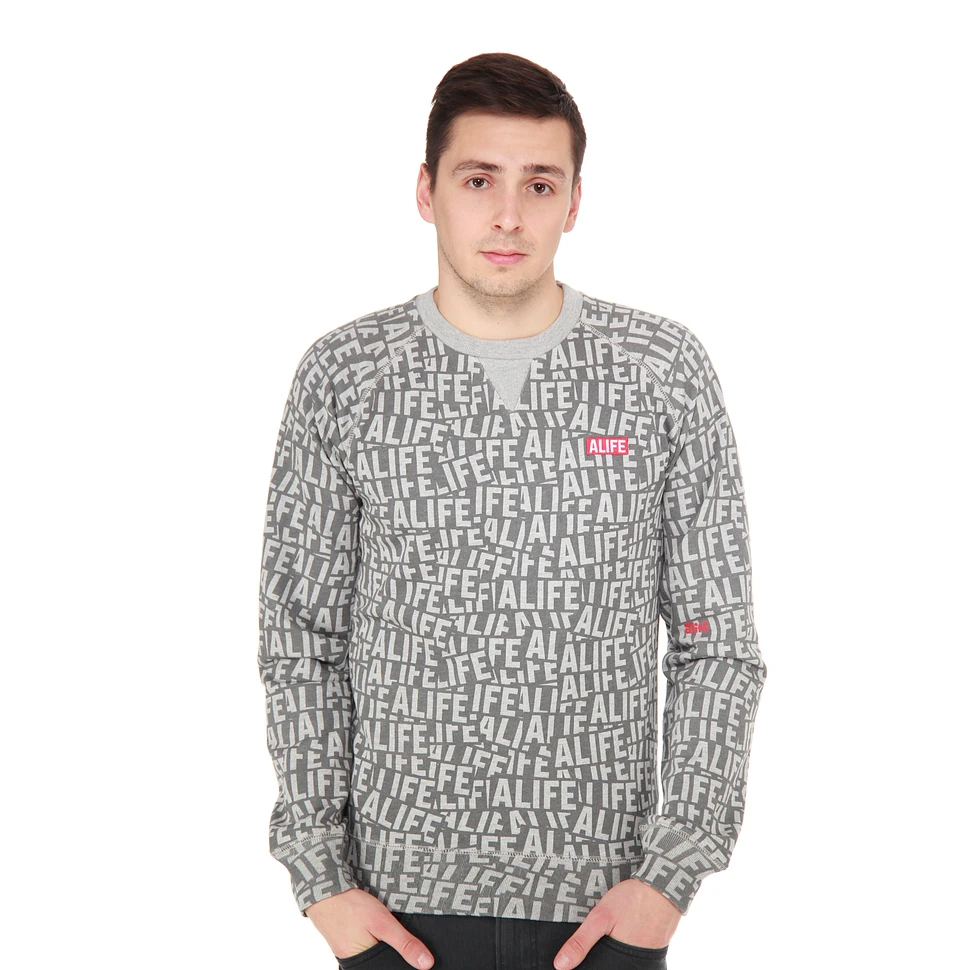 Alife - Sticker Pattern Crew Sweater