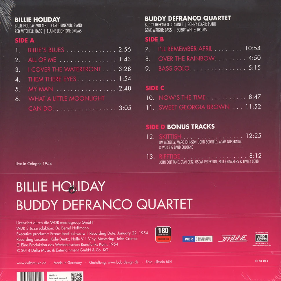Billie Holiday/buddy Defranco Quartet - Live In Cologne 1954
