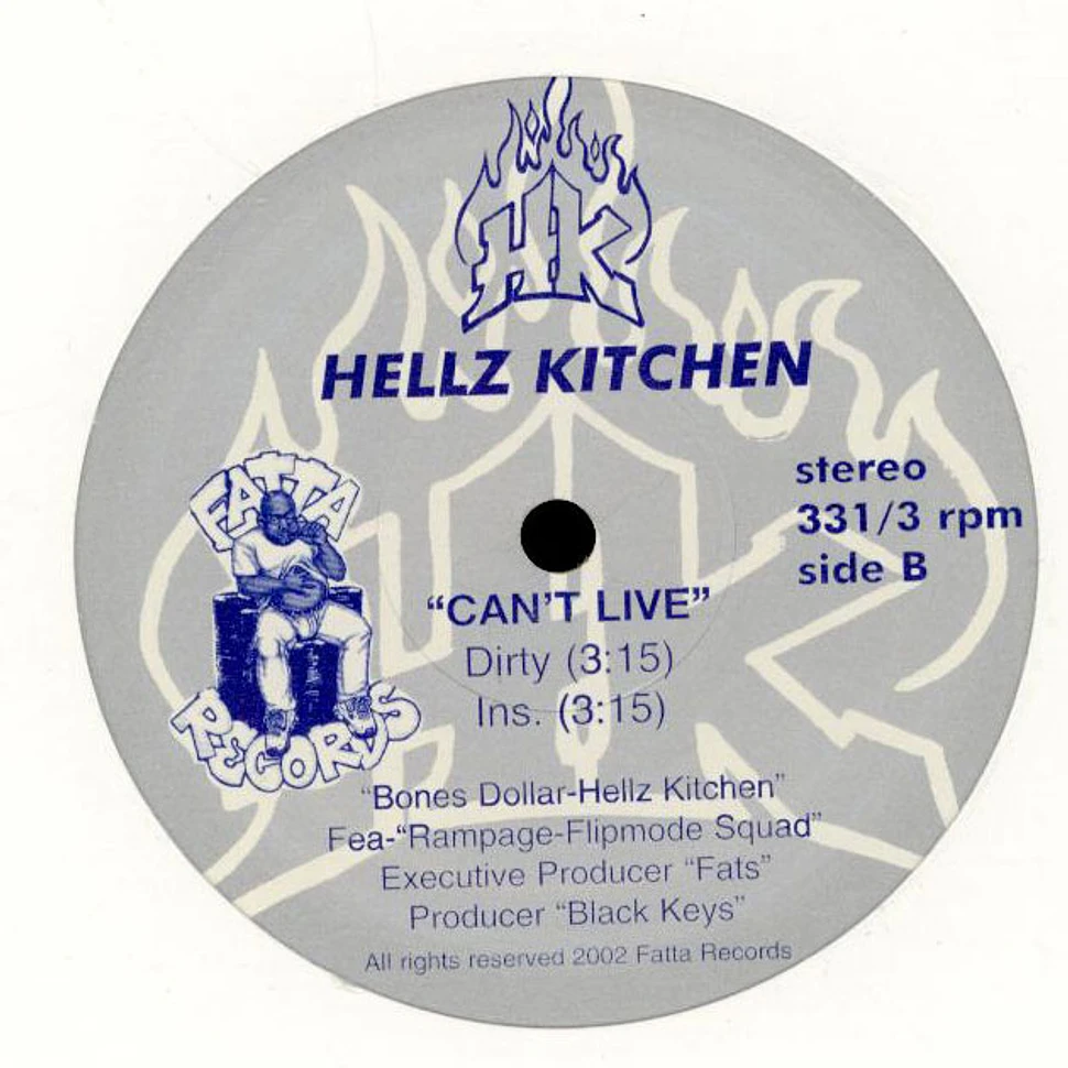 Hellz Kitchen - Can't Live