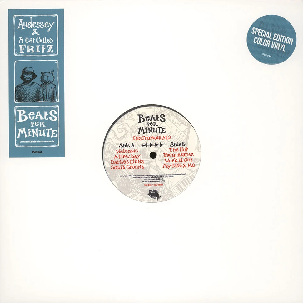 Audessey & A Cat Called Fritz - Beats Per Minute Instrumentals Colored Vinyl Edition