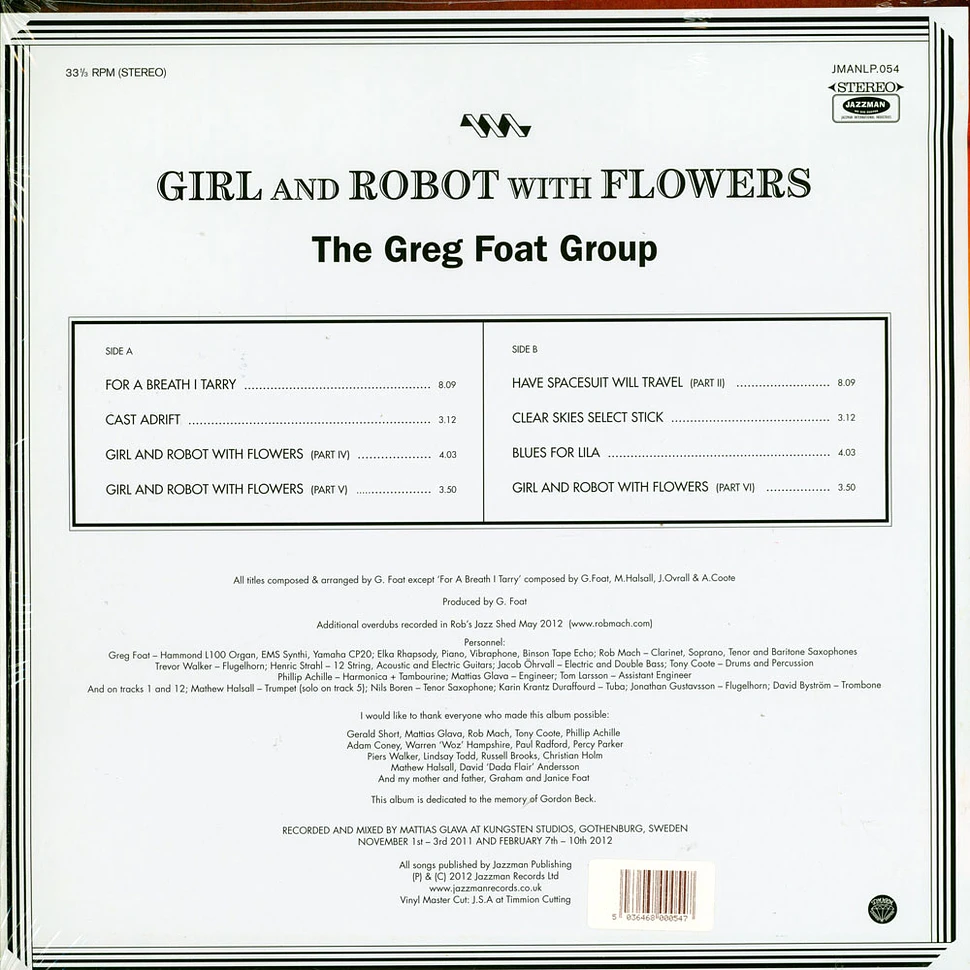 The Greg Foat Group - Girl And Robot With Flowers
