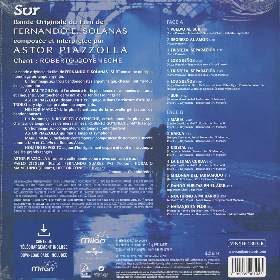 Astor Piazzolla - OST Sur