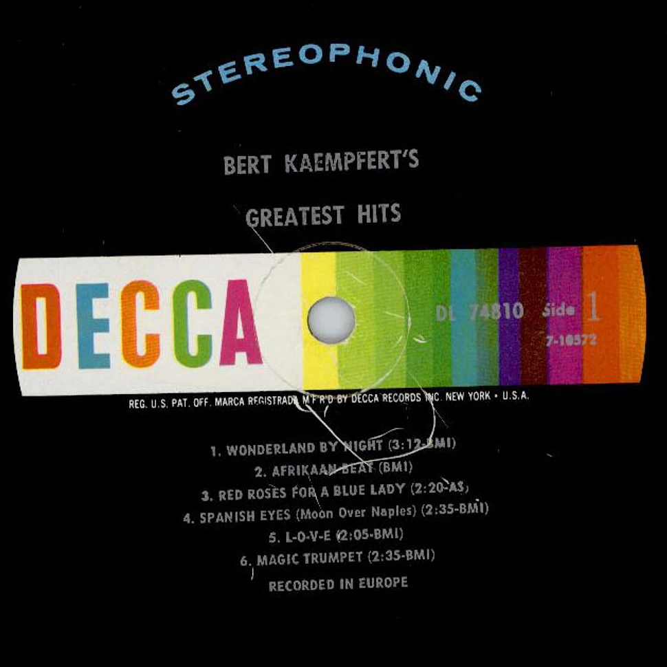 Bert Kaempfert & His Orchestra - Bert Kaempfert's Greatest Hits