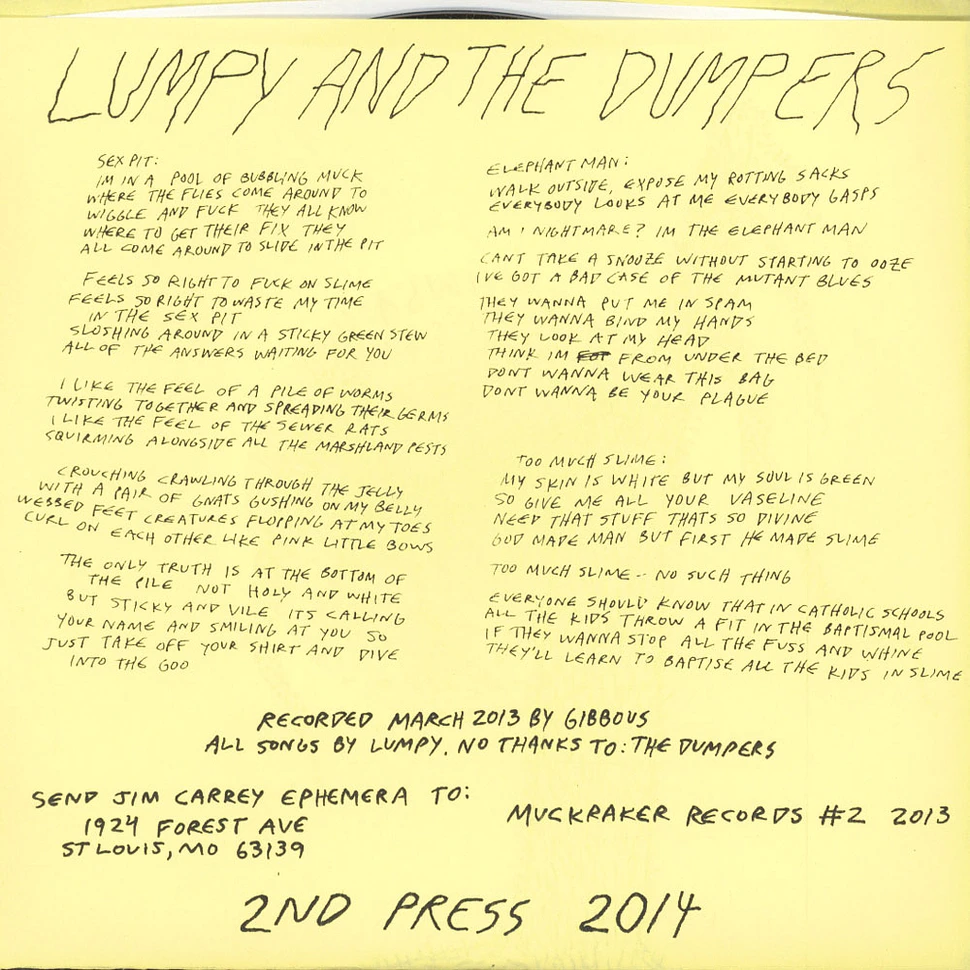 Lumpy & The Dumpers - Sex Pit