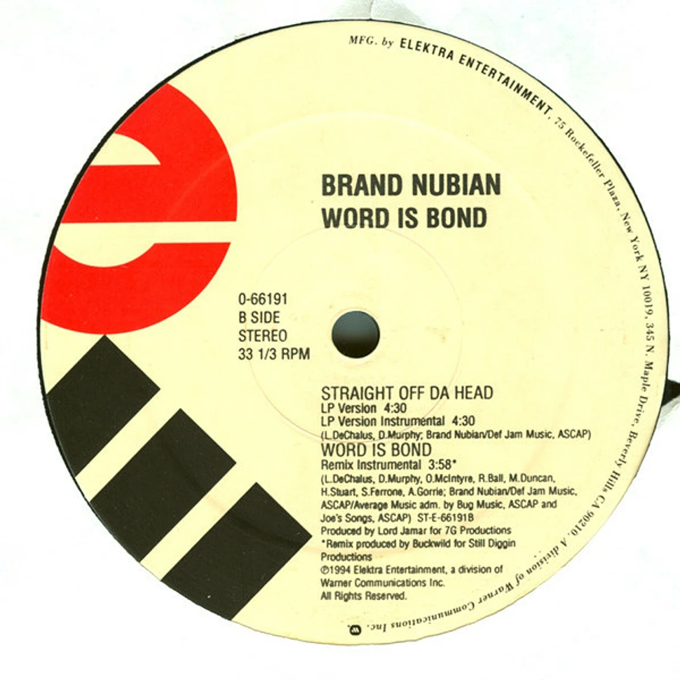 Brand Nubian - Word Is Bond