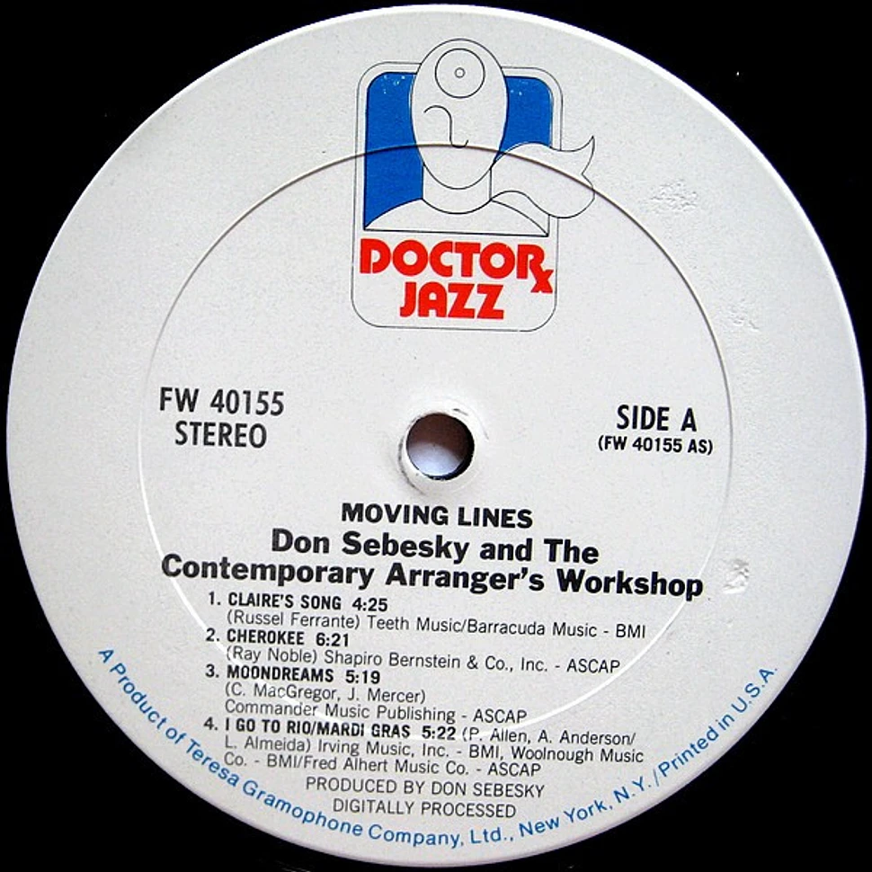 Don Sebesky And The Contemporary Arranger's Workshop - Moving Lines