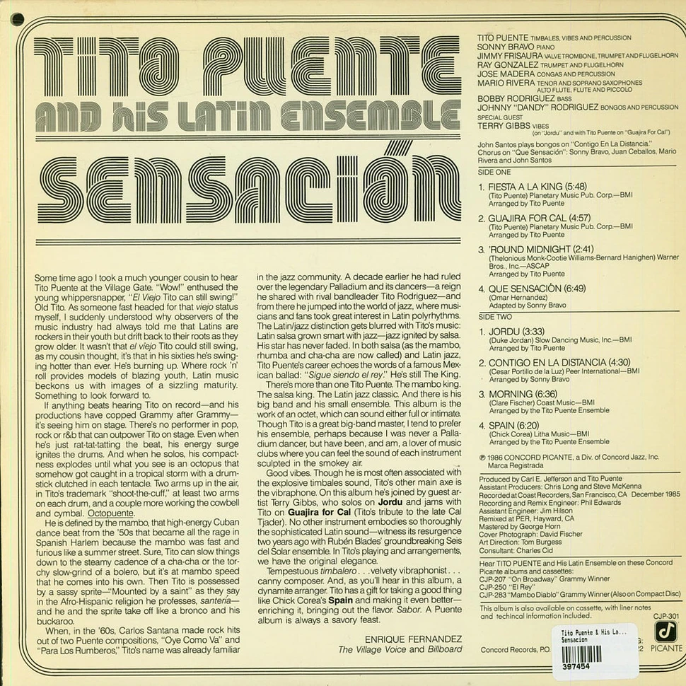 Tito Puente & His Latin Ensemble - Sensacion