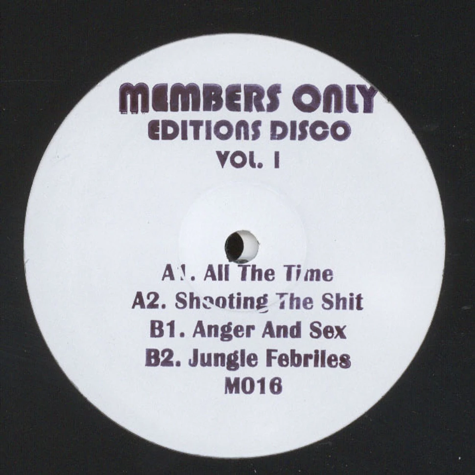 Members Only (Jamal Moss) - Editions Disco Volume 1