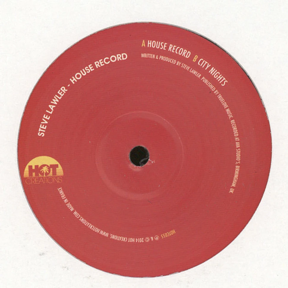 Steve Lawler - House Record