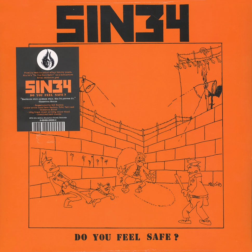 Sin34 - Do You Feel Safe? Colored Vinyl Edition