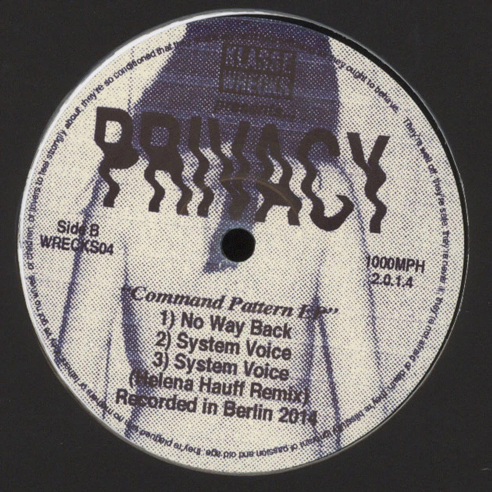 Privacy - Command Pattern EP