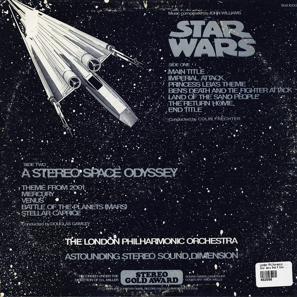 John Williams , The London Philharmonic Orchestra - Star Wars / A Stereo Space Odyssey