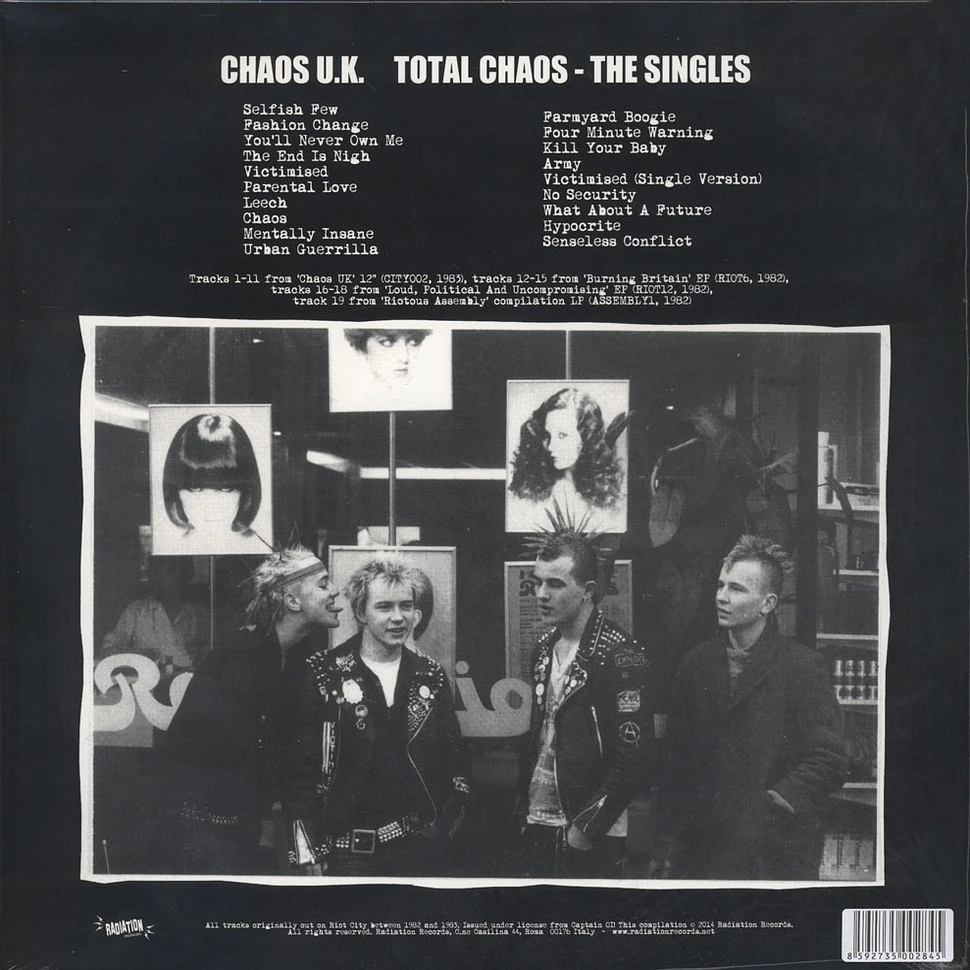 Chaos UK - Total Chaos – The Singles Collection