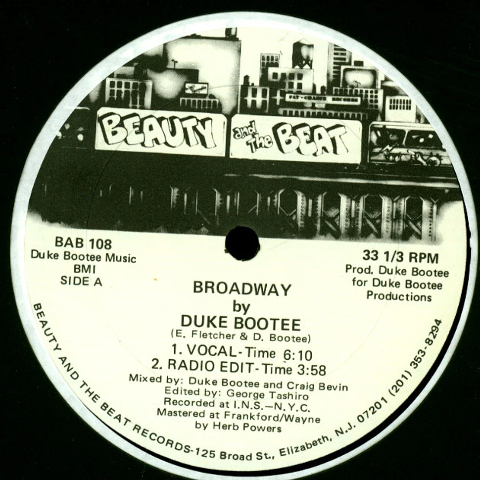 Duke Bootee - Broadway
