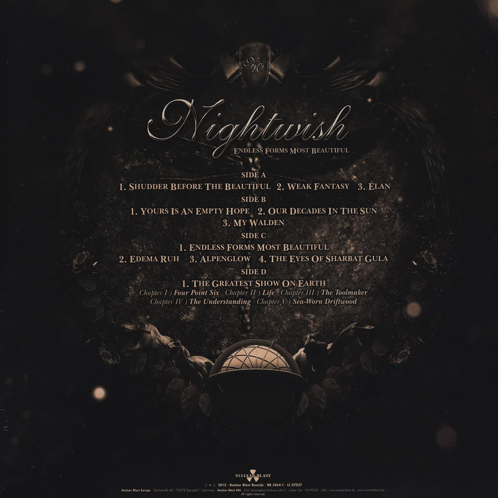 Nightwish - Endless Forms Most Beuatiful Clear Vinyl Edition