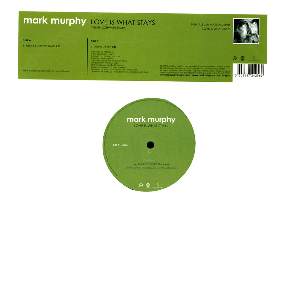 Mark Murphy - Love Is What Stays