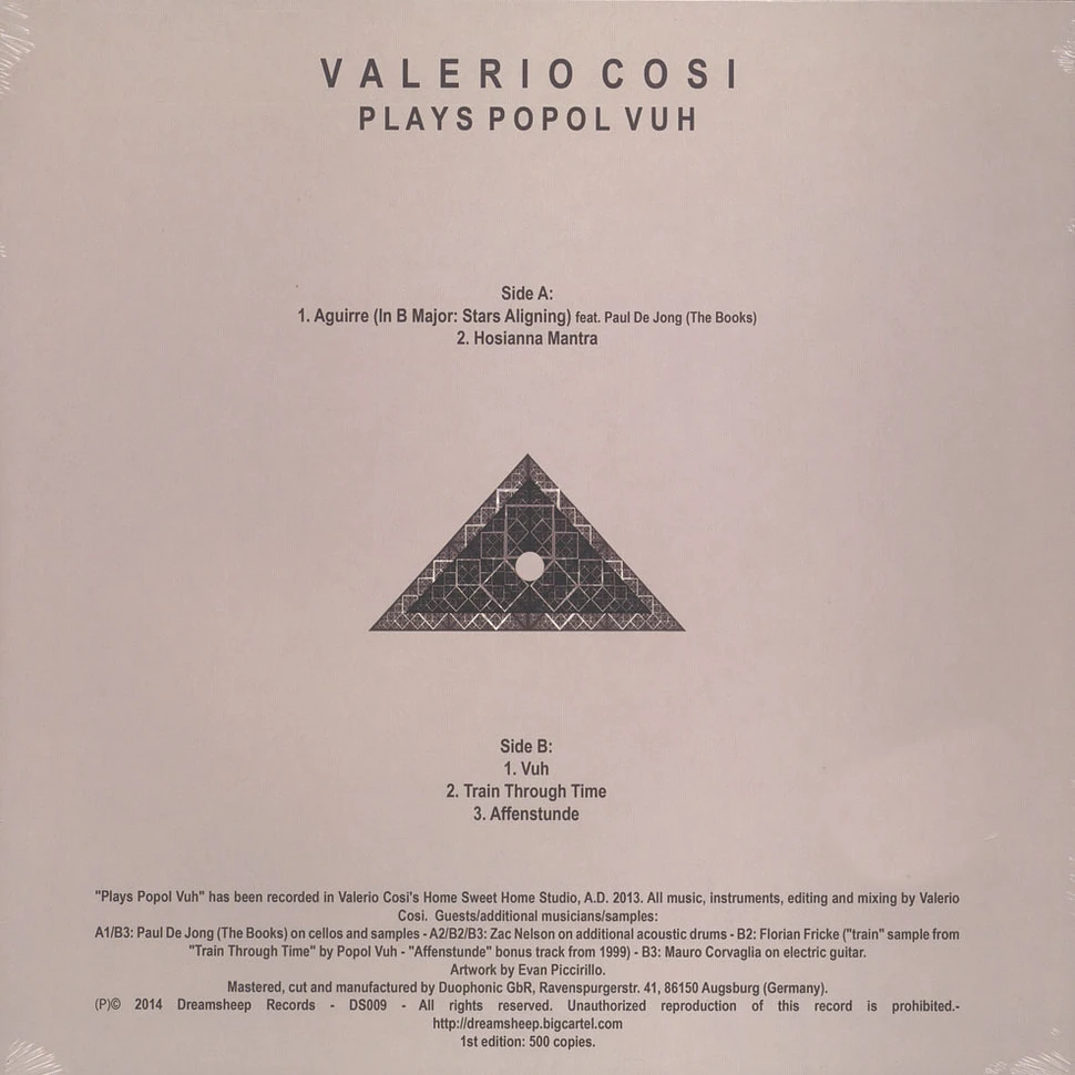 Valerio Cosi - Plays Popol Vuh