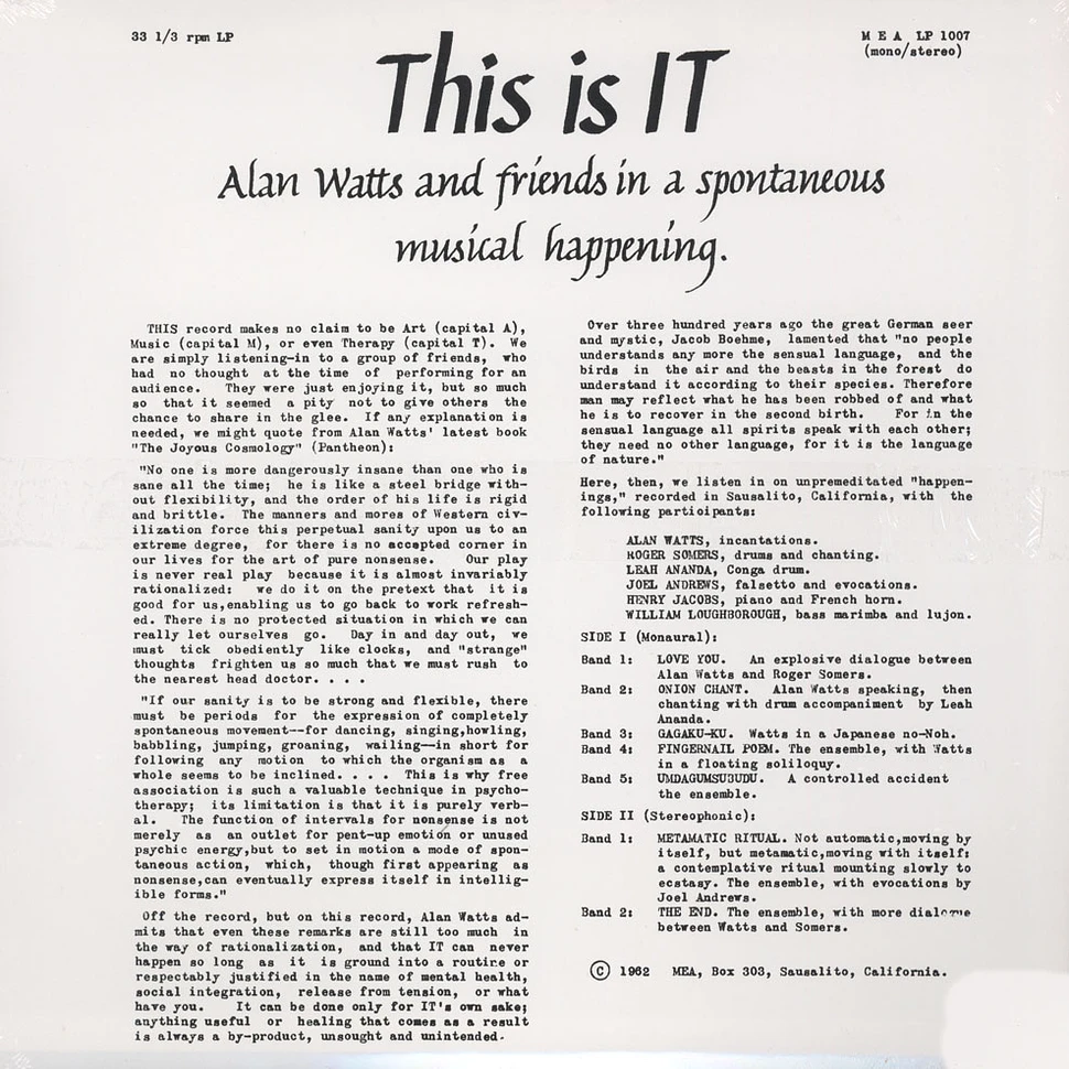 Alan Watts - This Is It!