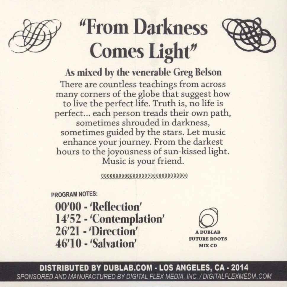 Greg Belson - From Darkness Comes Light