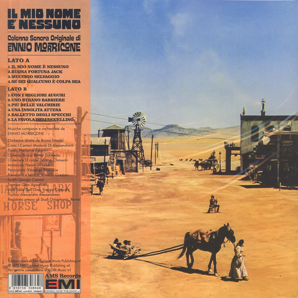 Ennio Morricone - OST Il mio nome e' nessuno - My name is Nobody Black Vinyl Edition