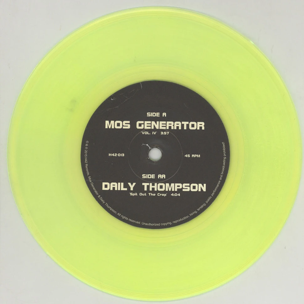 Mos Generator / Daily Thompson - Volume IV / Spit Out The Crap Yellow Vinyl Edition