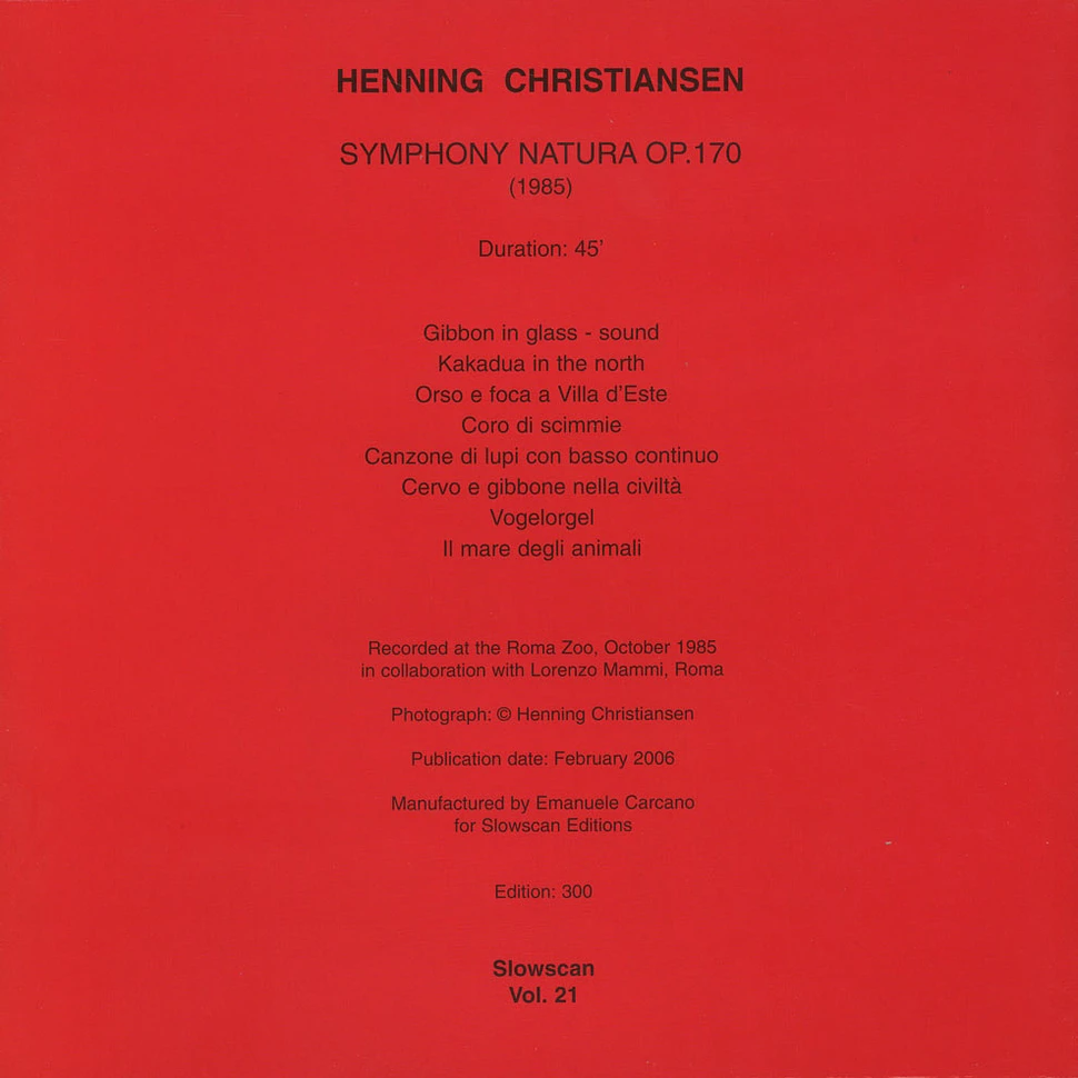 Henning Christiansen - Symphony Natura