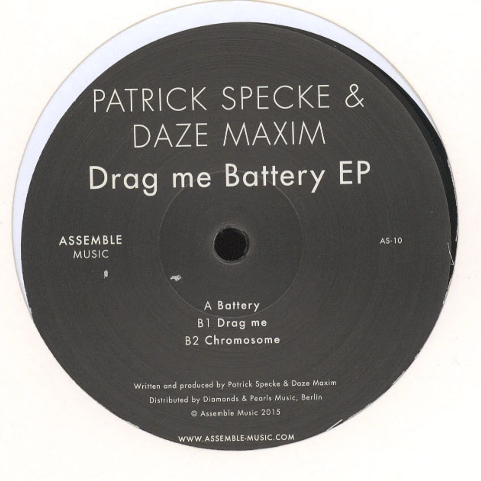 Patrick Specke & Daze Maxim - Drag Me Battery EP