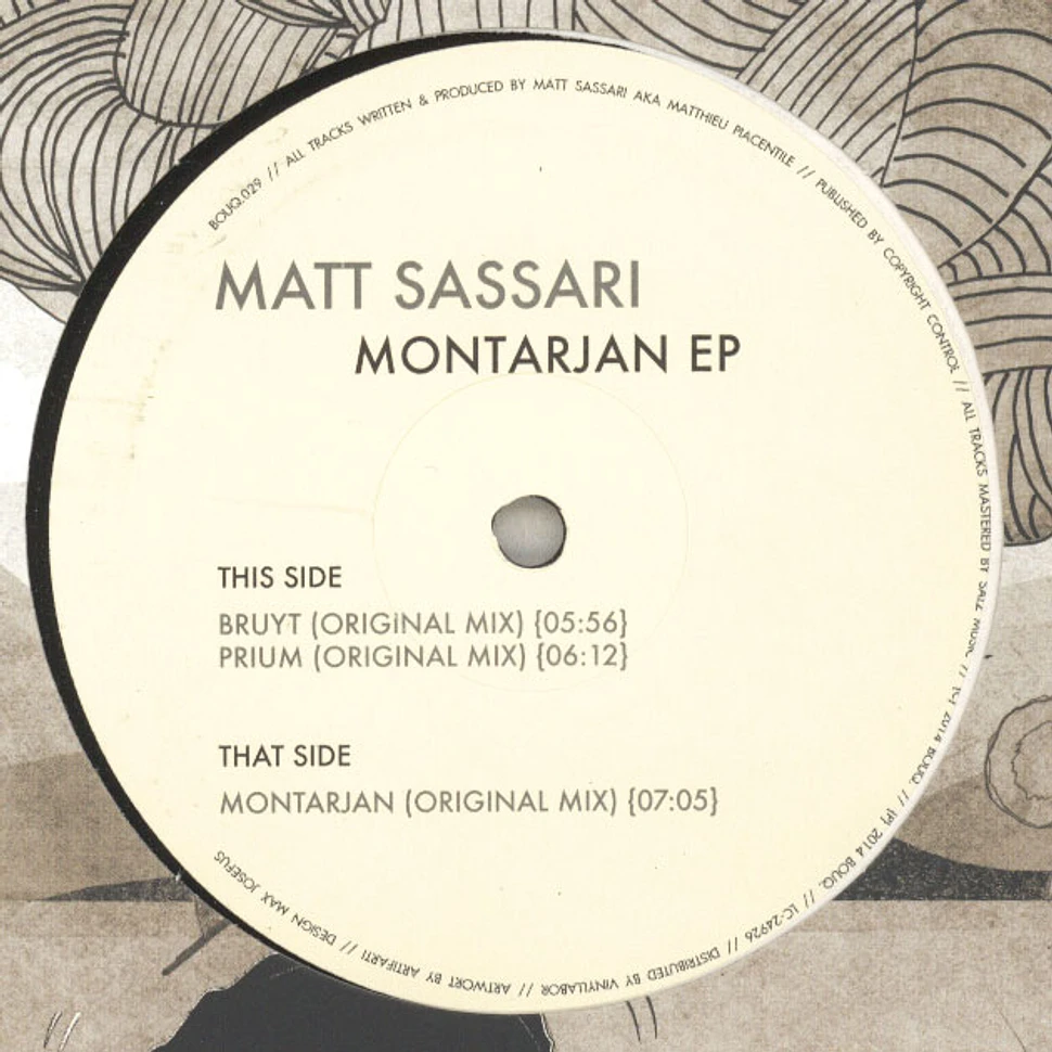 Matt Sassari - Montarjan EP