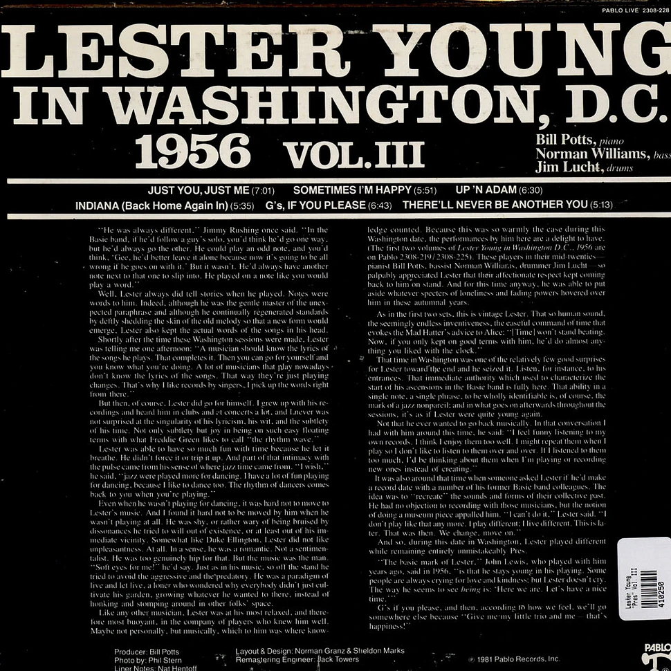Lester Young - "Pres" Vol. III