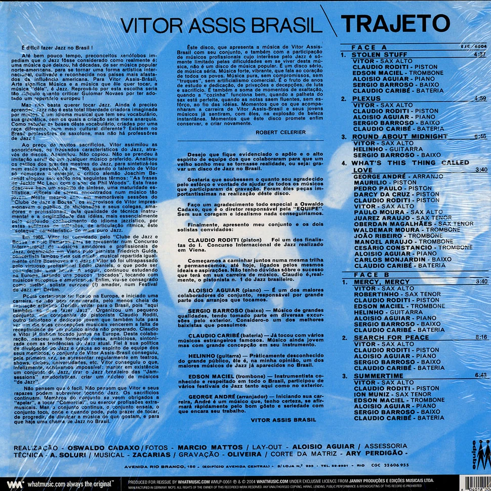 Victor Assis Brasil - Trajeto