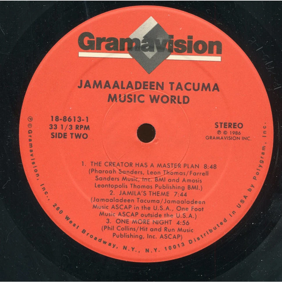 Jamaaladeen Tacuma - Music World