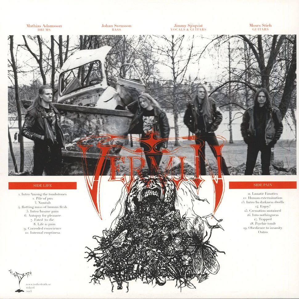 Vermin - Life Is Pain Black Vinyl Edition