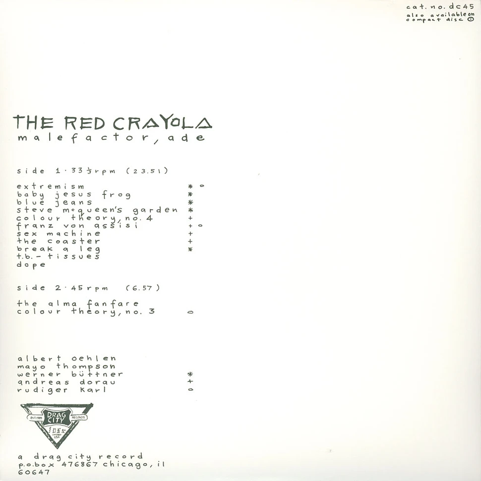 Red Crayola - Malefactor Ade