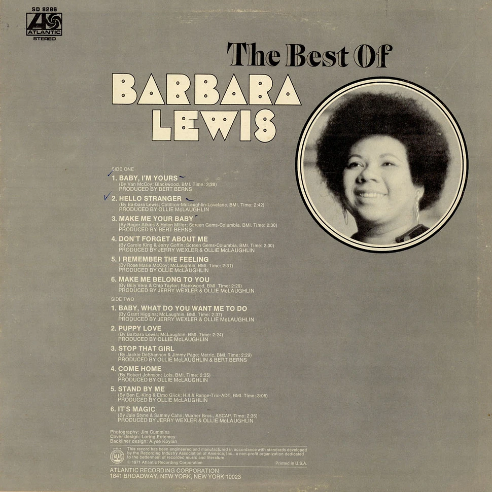 Barbara Lewis - The Best Of Barbara Lewis